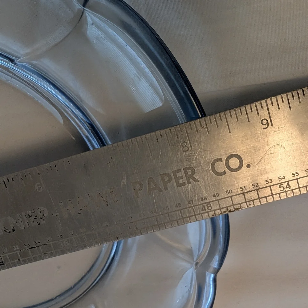 VINTAGE Noritake Blue Glass Plate 8.5